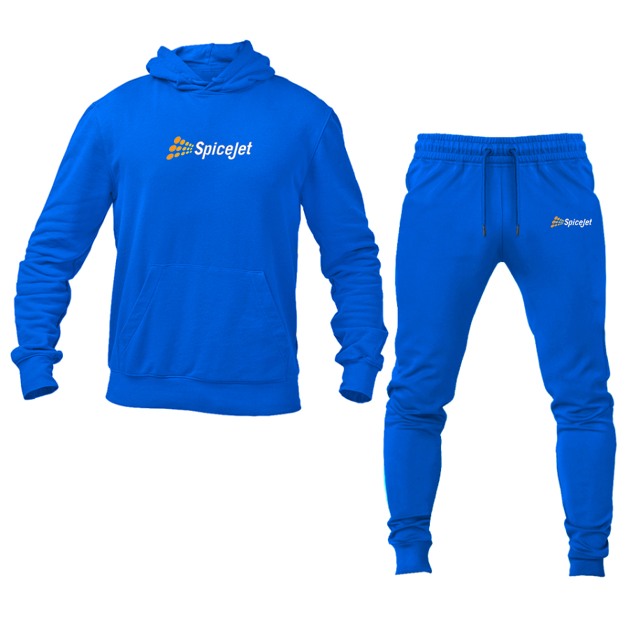 Men's SpiceJet Logo Hoodie Joggers Set