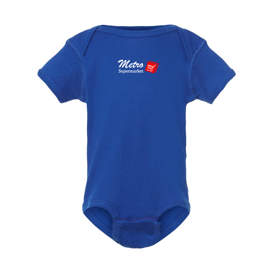 Metro Supermarket Logo  Baby Onesie Romper
