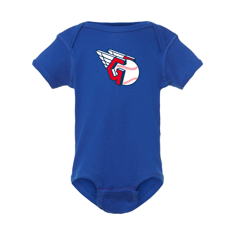 Cleveland Guardians  Logo Baby Onesie Romper