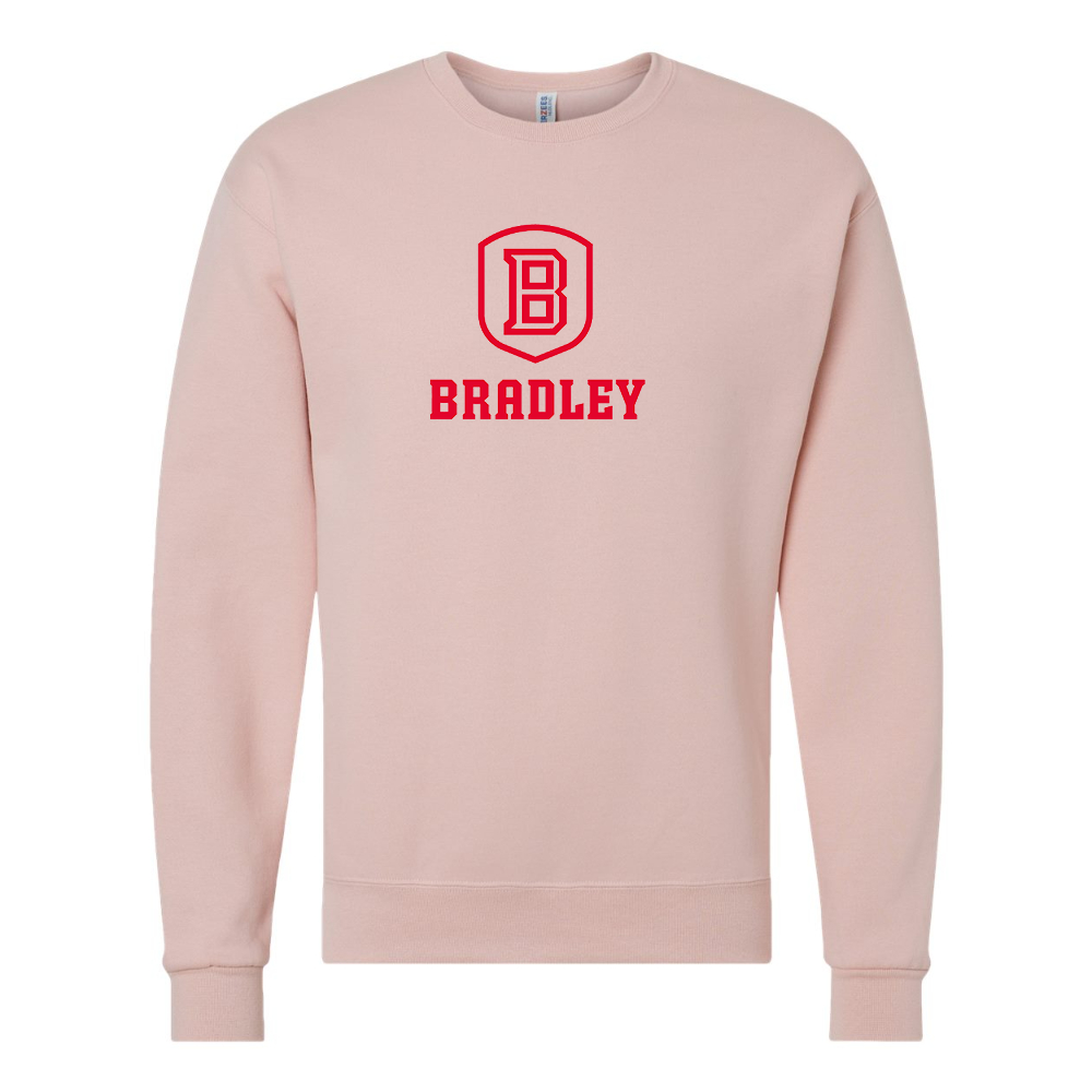 Men's Bradley Braves JERZEES NuBlend Crewneck Sweatshirt