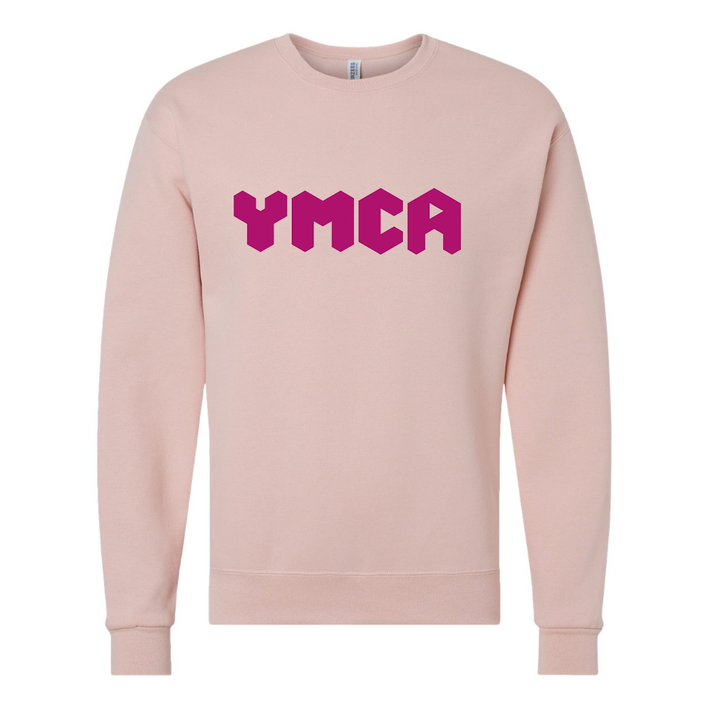 Men's  YMCA Mauve JERZEES NuBlend Crewneck Sweatshirt