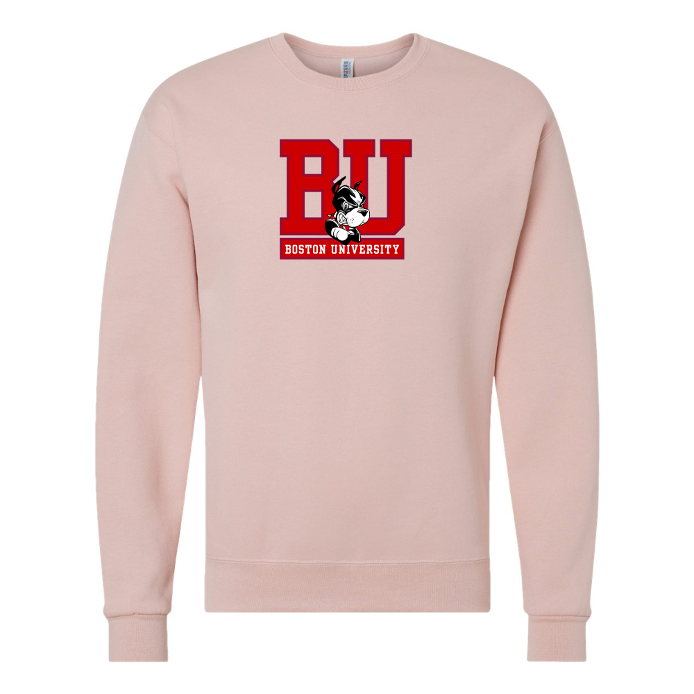 Men's Boston University Terriers JERZEES NuBlend Crewneck Sweatshirt