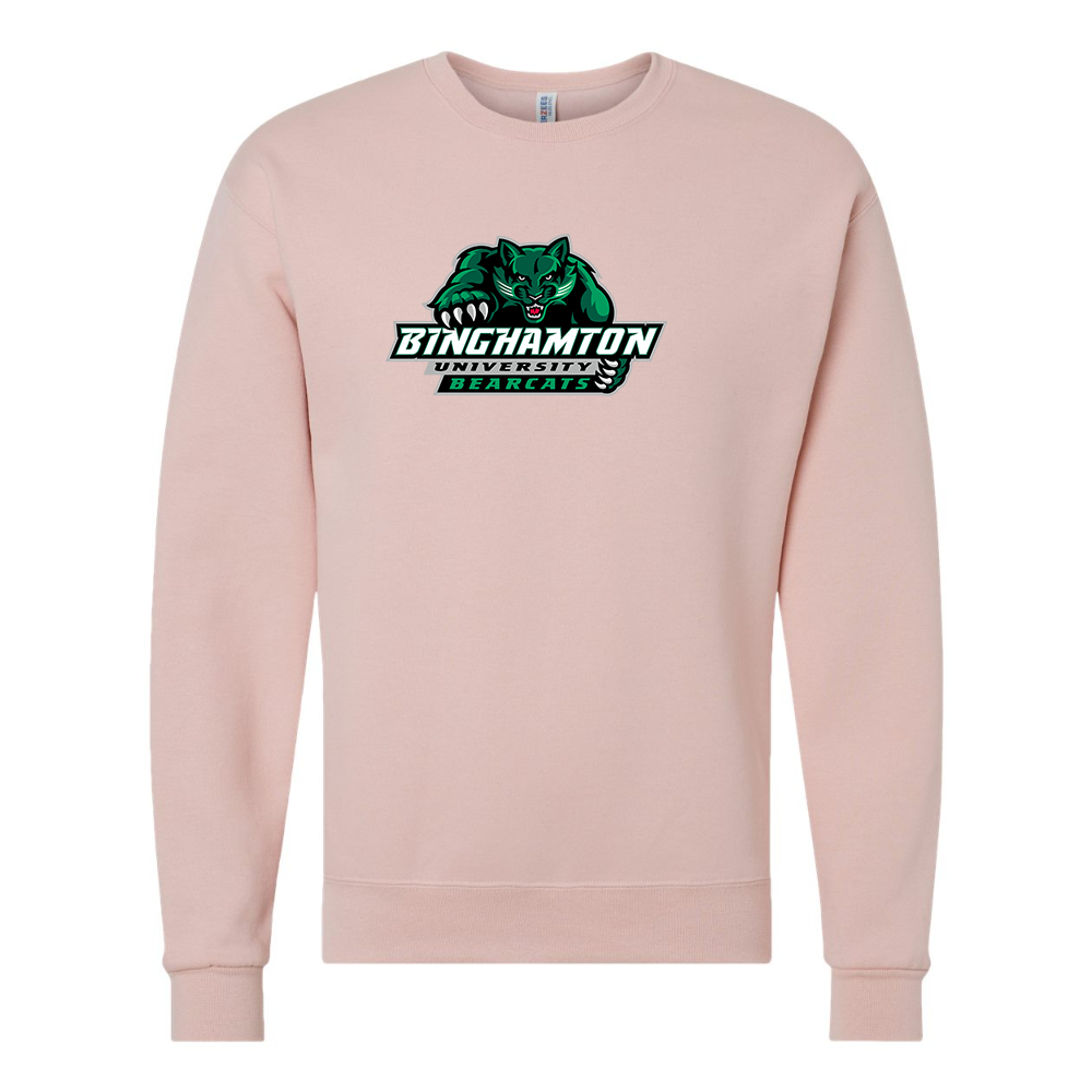 Men's Binghamton Bearcats JERZEES NuBlend Crewneck Sweatshirt