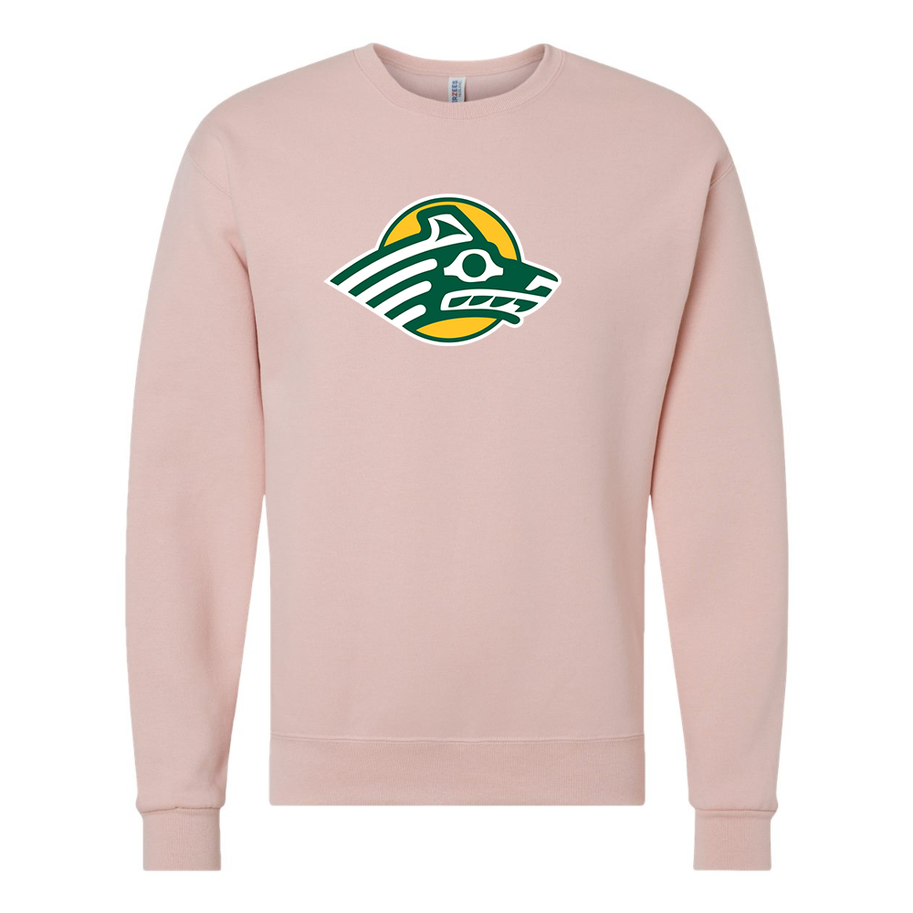 Men's Alaska Anchorage Seawolves   JERZEES NuBlend Crewneck Sweatshirt