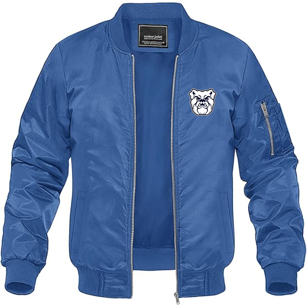 Men's Butler Bulldogs   Lightweight Bomber Jacket Windbreaker Softshell Varsity Jacket Coat