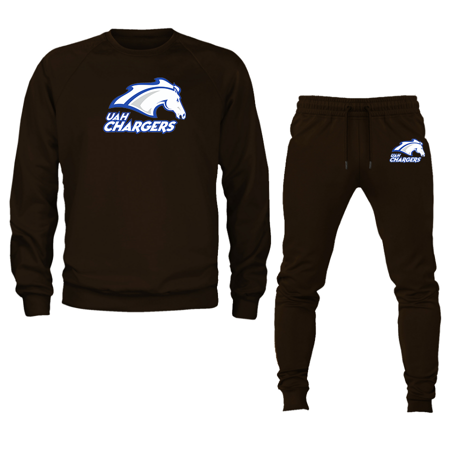Men's Alabama Huntsville Chargers Crewneck Sweatshirt Joggers Suit