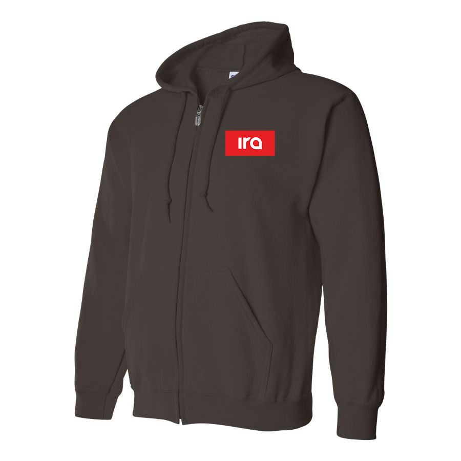 Men's IRA Logo Zipper Hoodie