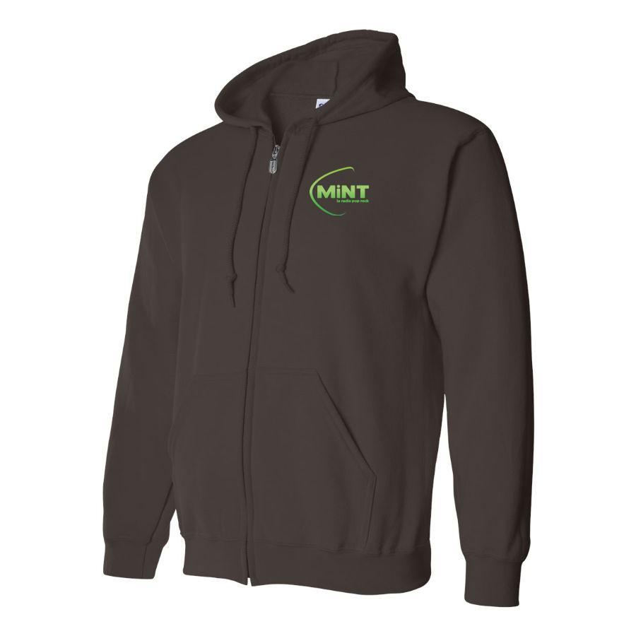 Men's Mint Radio Logo Zipper Hoodie