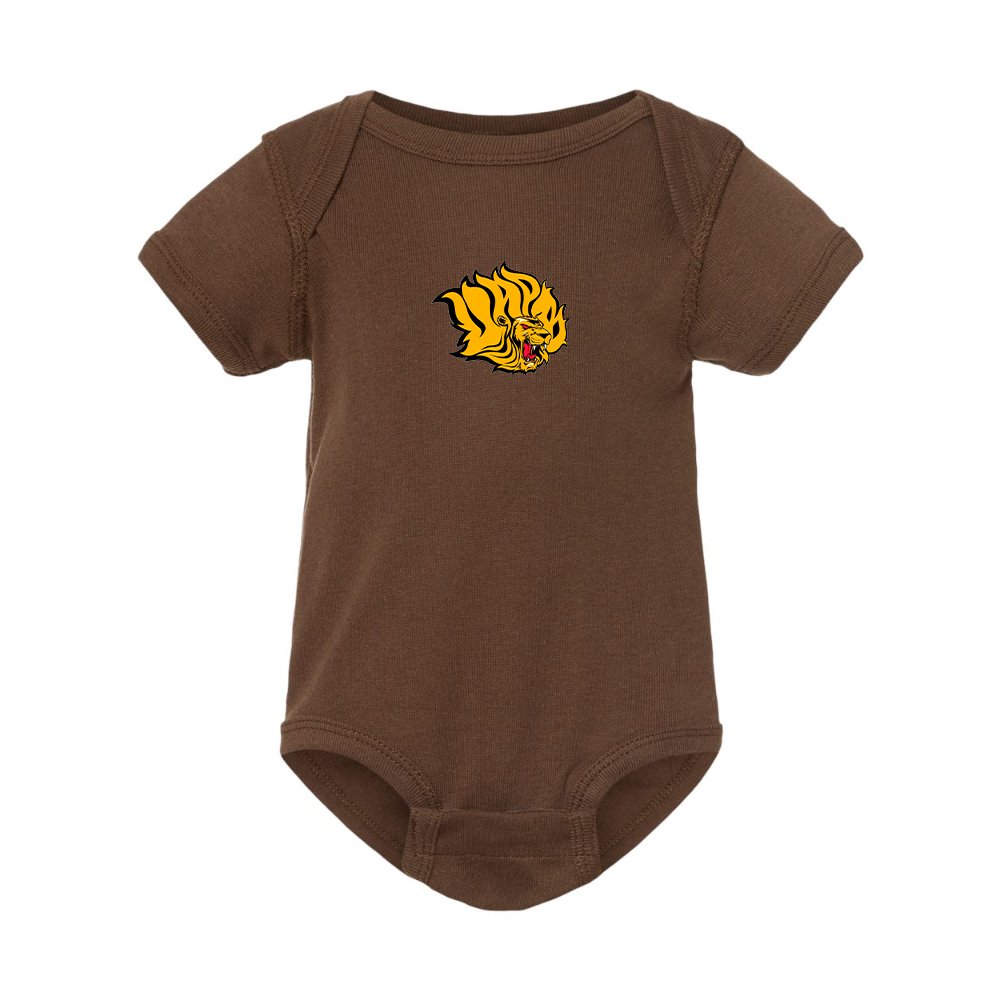 Arkansas PB Golden Lions Rabbit Skins Infant Baby Rib Bodysuit