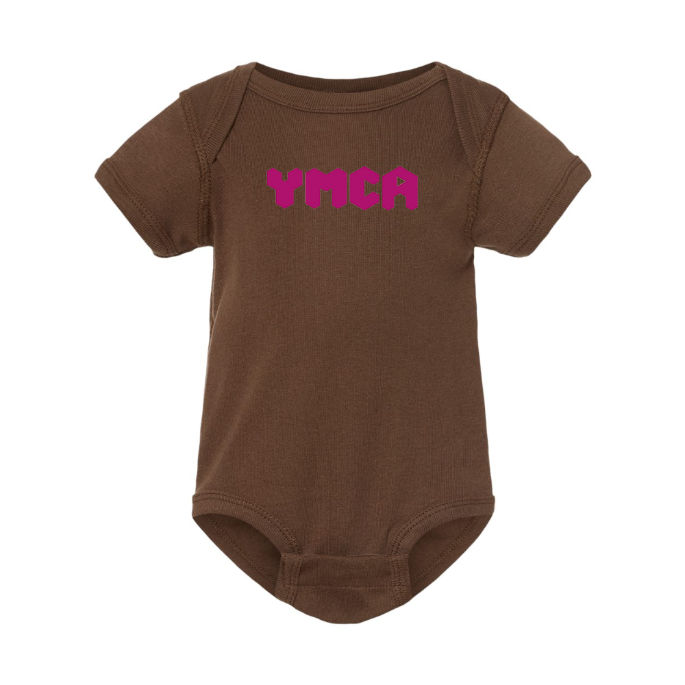 YMCA Mauve Rabbit Skins Infant Baby Rib Bodysuit