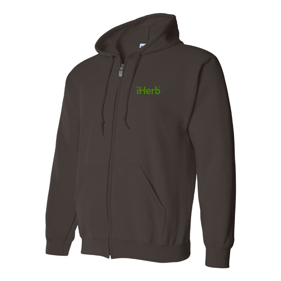 Men's iHerb Logo Zipper Hoodie