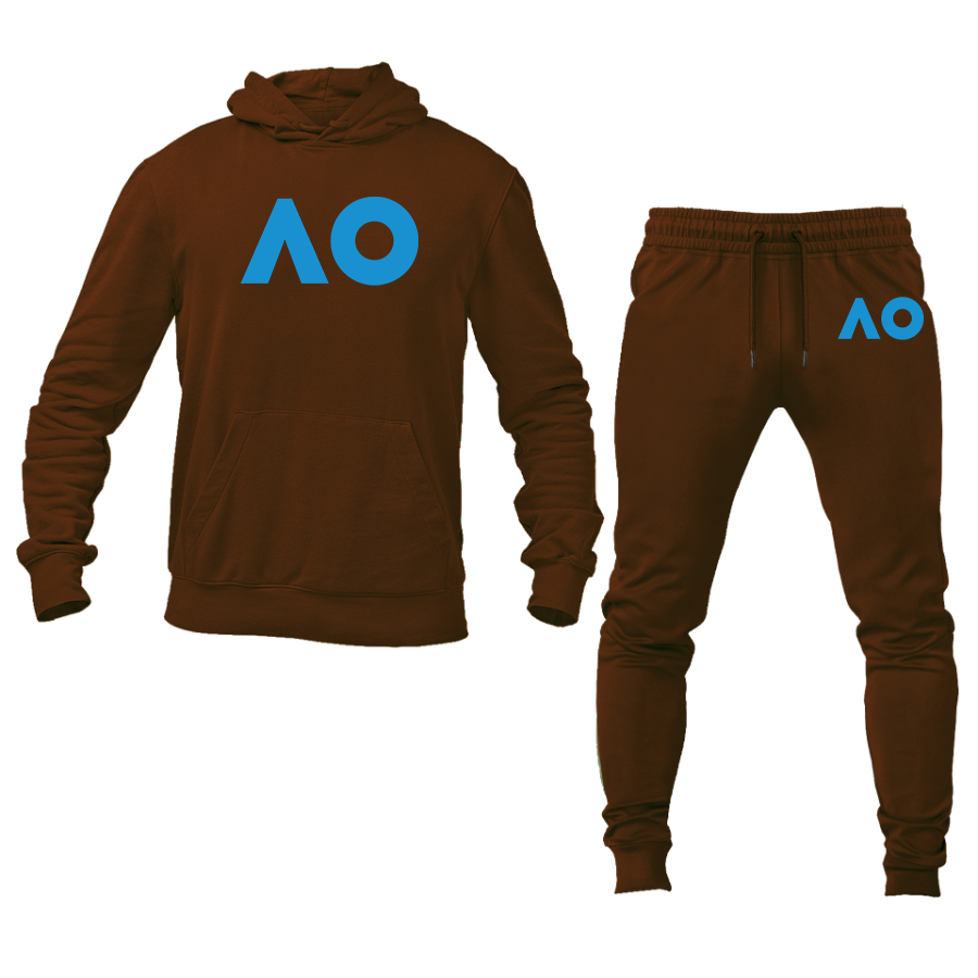 Men's Australian Open Logo Hoodie Joggers Set
