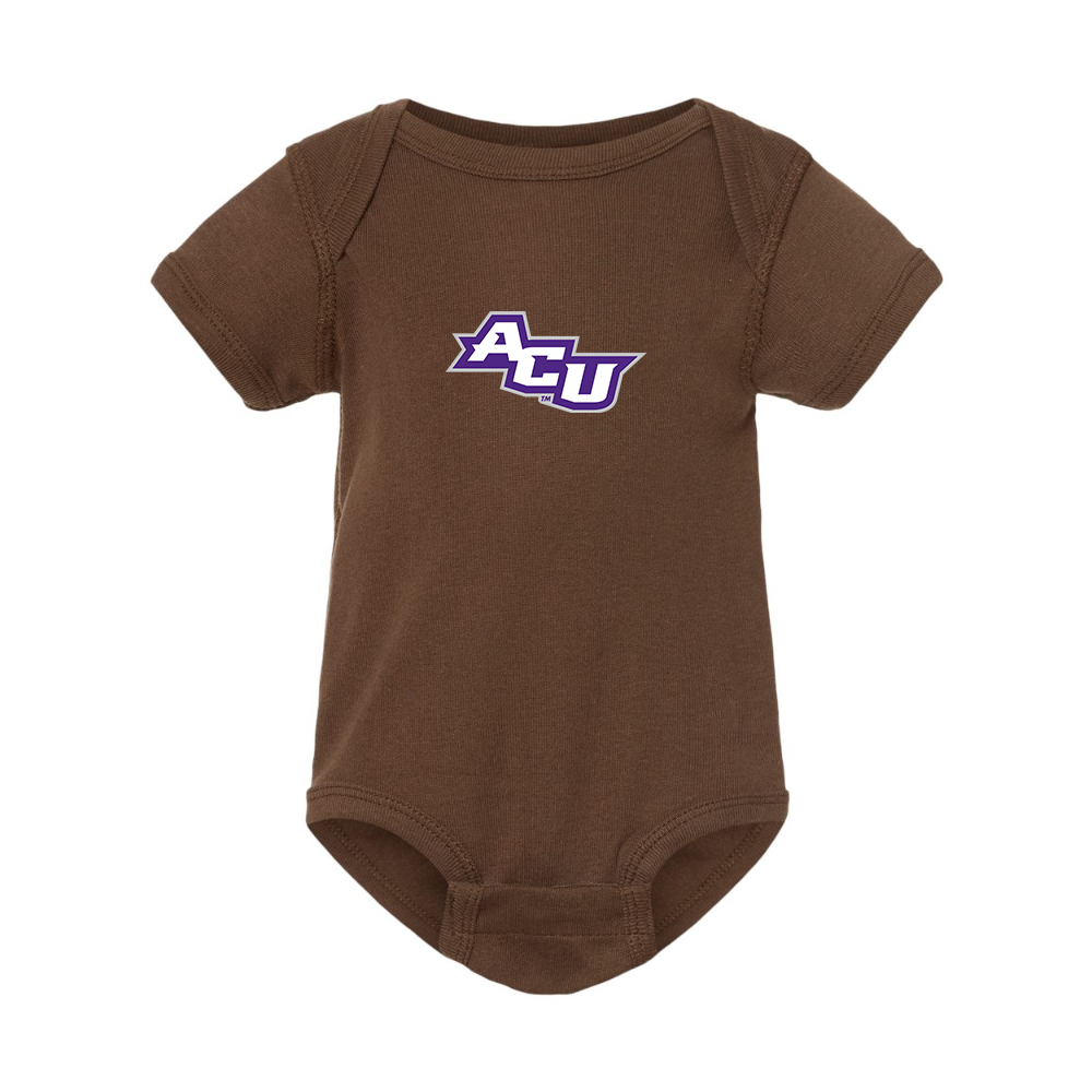 Abilene Christian Wildcats  Rabbit Skins Infant Baby Rib Bodysuit