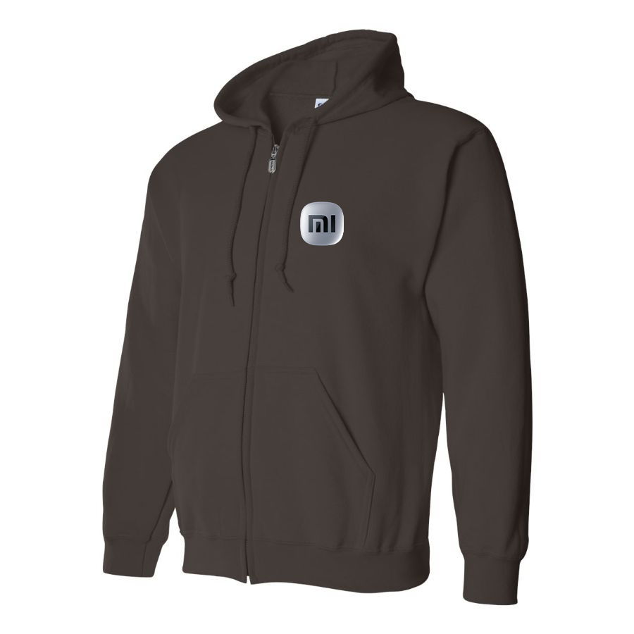 Men's Xiaomi SU7 Logo Zipper Hoodie