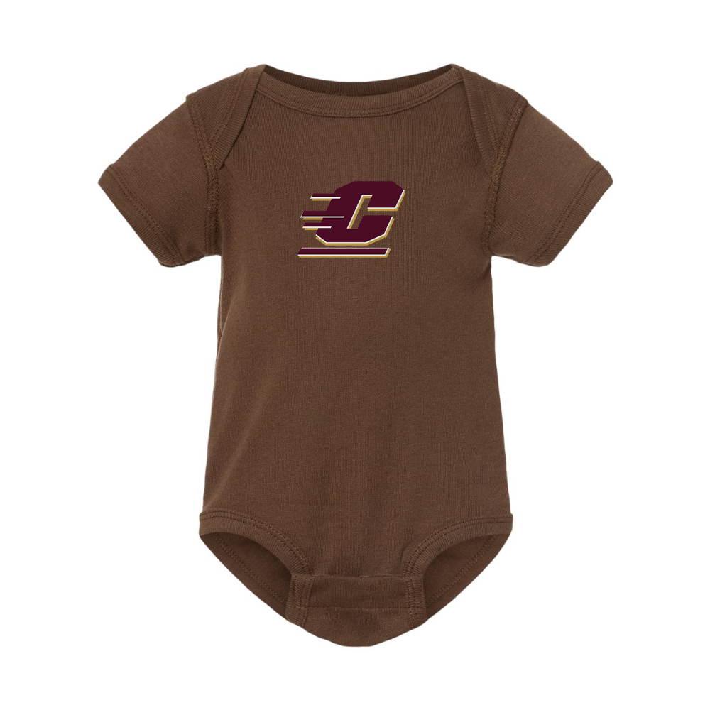 Central Michigan Chippewas  Rabbit Skins Infant Baby Rib Bodysuit