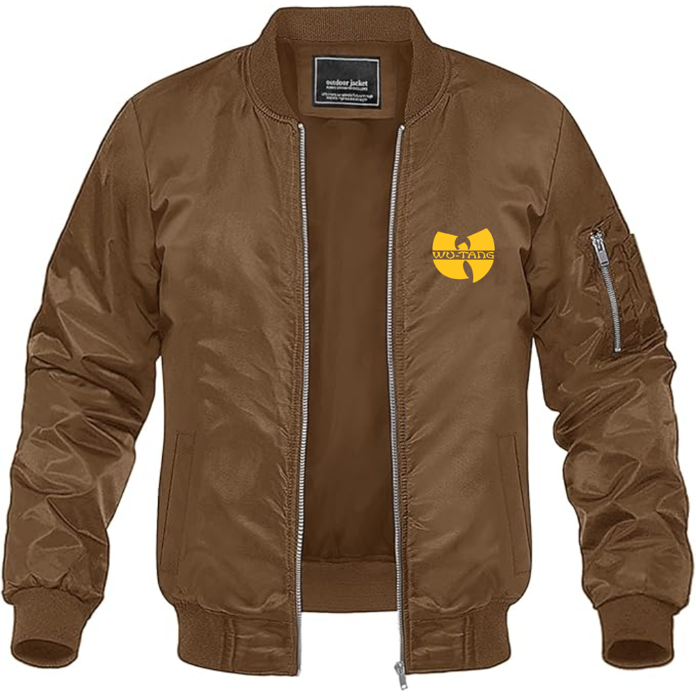 Men's  Wu-Tang Clan Lightweight Bomber Jacket Windbreaker Softshell Varsity Jacket Coat