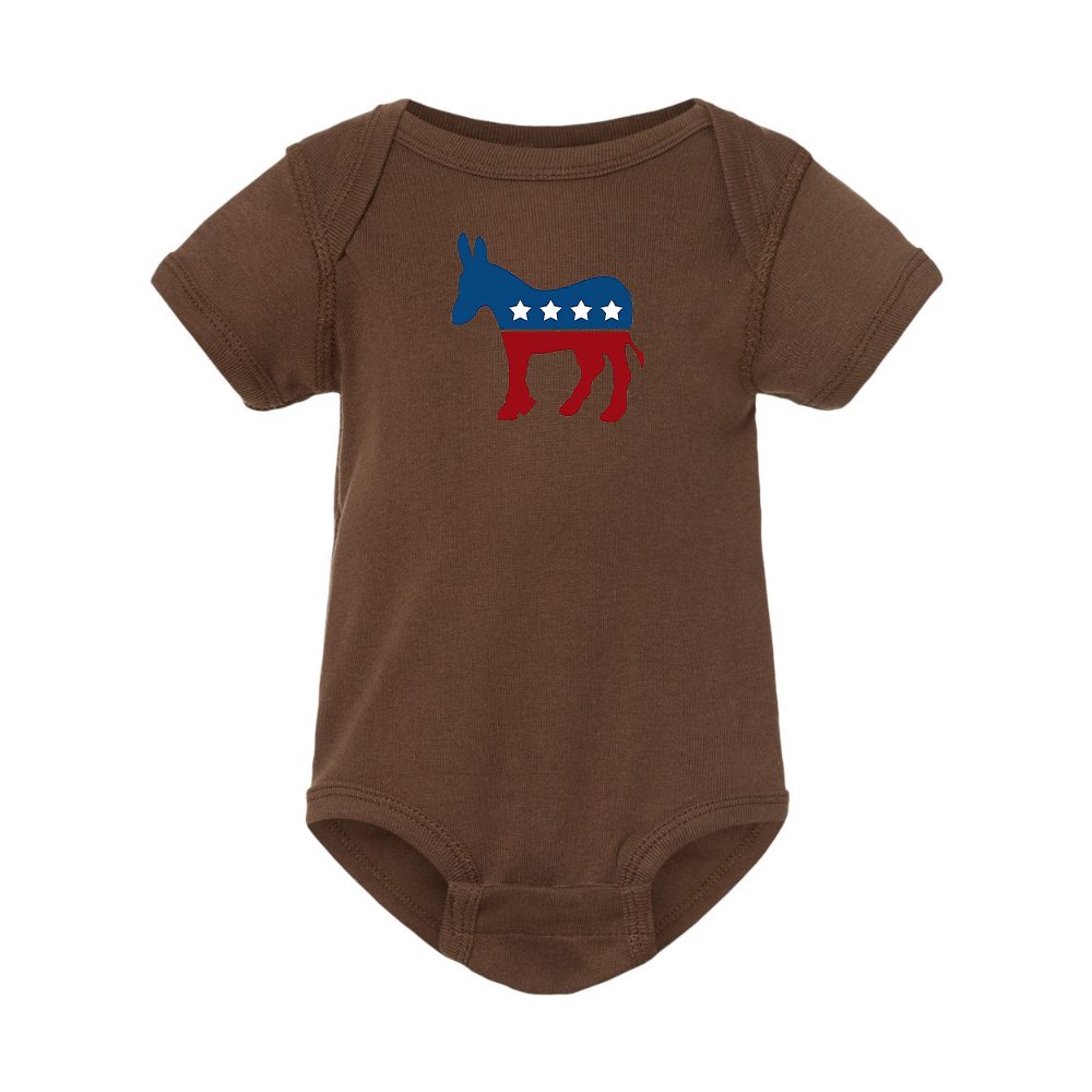 Democrat Election Symbol Rabbit Skins Infant Baby Rib Bodysuit