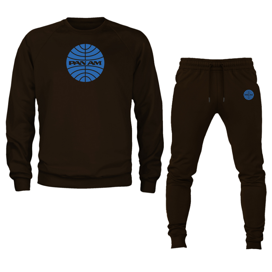 Men's  Pan Am  Crewneck Sweatshirt Joggers Suit