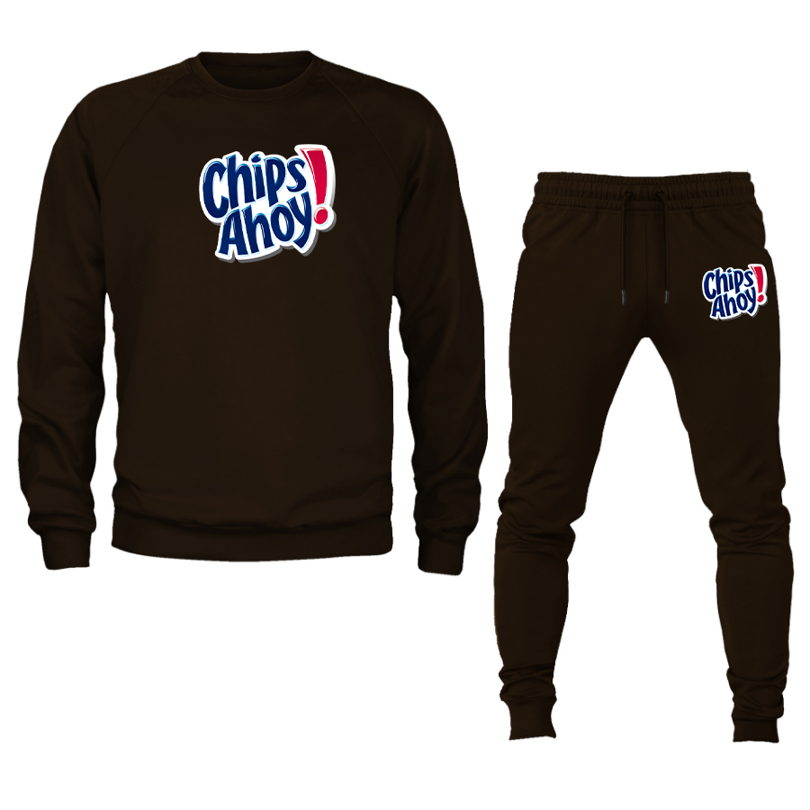 Men's Chips Ahoy Crewneck Sweatshirt Joggers Suit