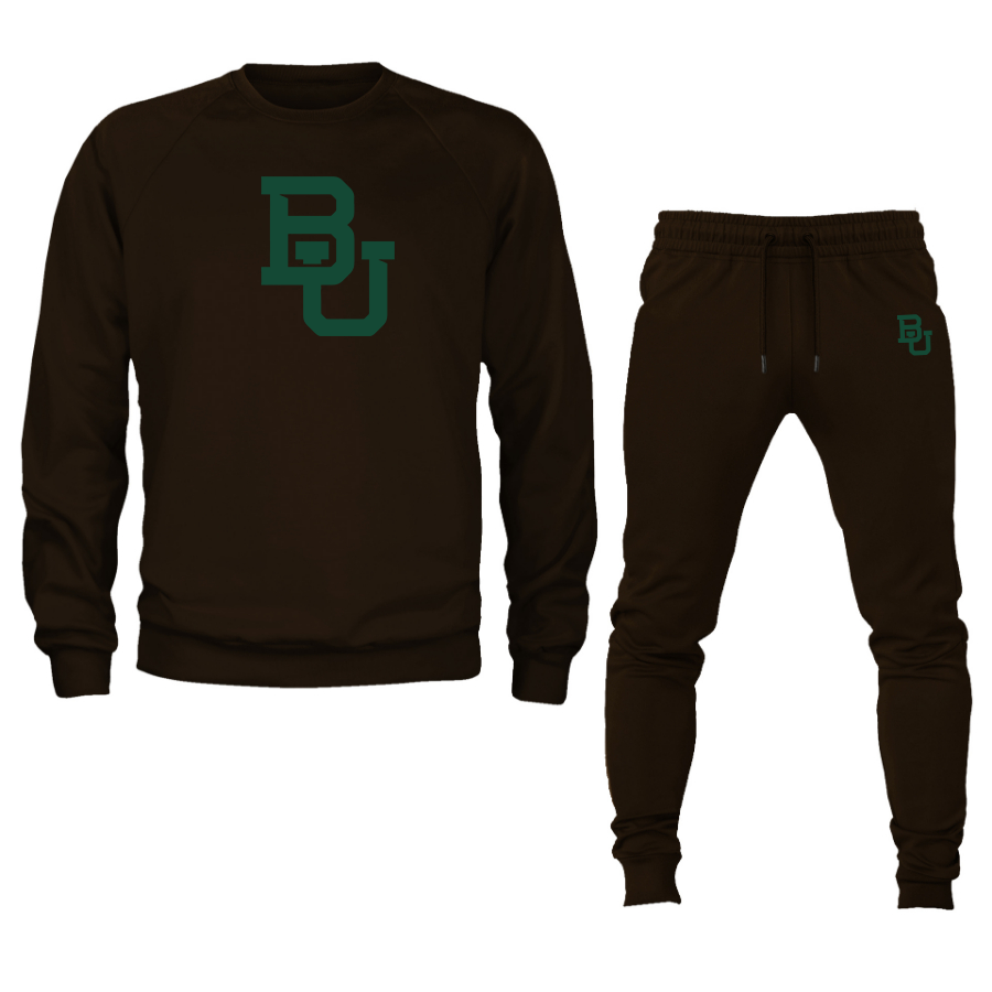 Men's Baylor Bears  Crewneck Sweatshirt Joggers Suit