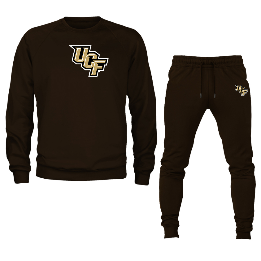 Men's  Central Florida Knights  Crewneck Sweatshirt Joggers Suit