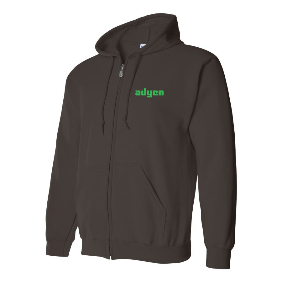 Men's Adyen Logo Zipper Hoodie