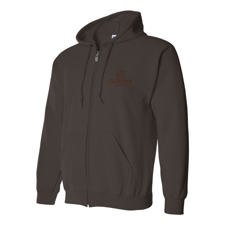 Men's Godiva Logo Zipper Hoodie