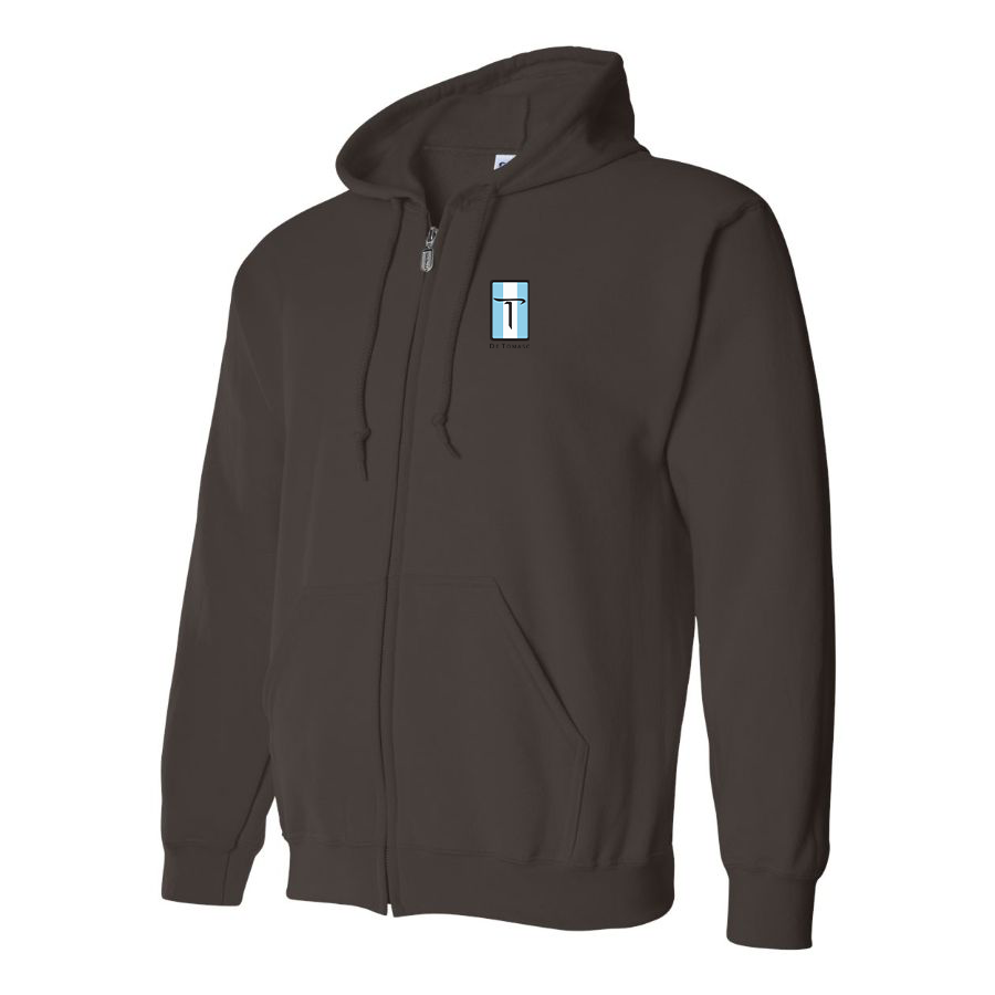 Men's De Tomaso Logo Zipper Hoodie