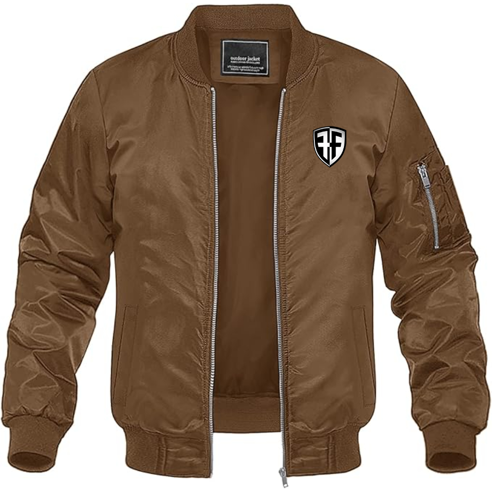 Men's Foffa Bike  Lightweight Bomber Jacket Windbreaker Softshell Varsity Jacket Coat