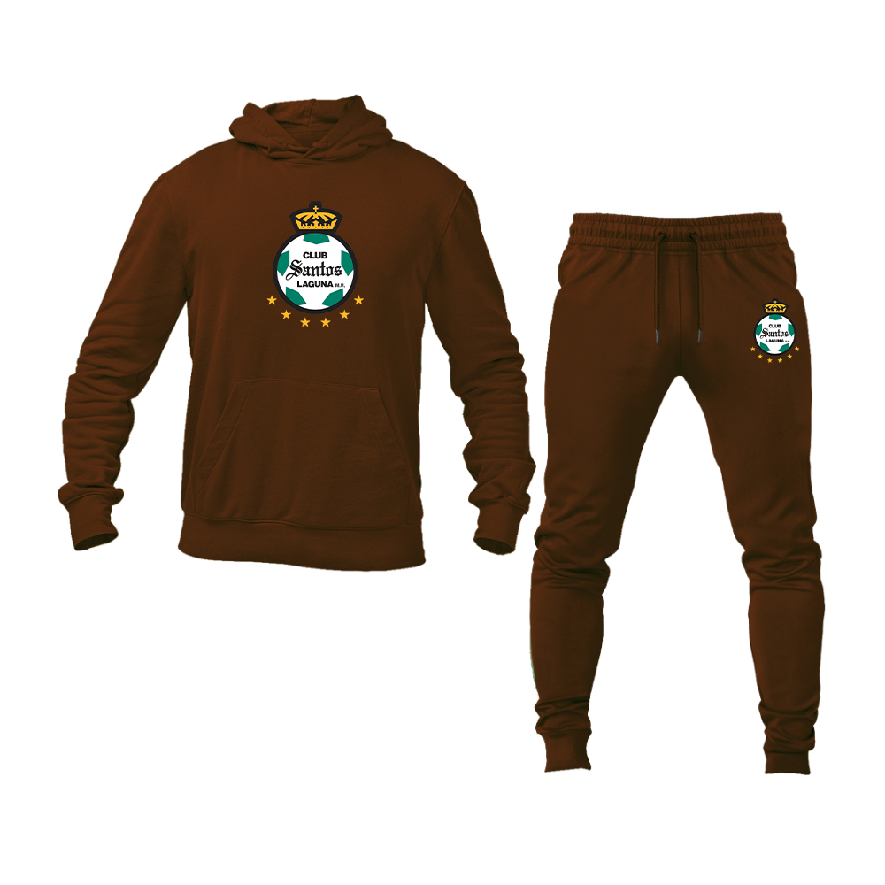 Men's Santos Laguna Soccer Hoodie Joggers Set