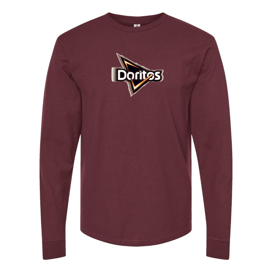 Men's Doritos Logo Cotton Long Sleeve T-Shirt