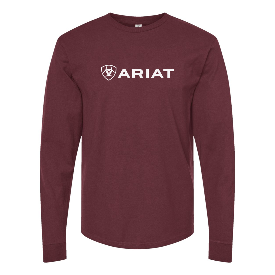 Men's Ariat Logo Cotton Long Sleeve T-Shirt