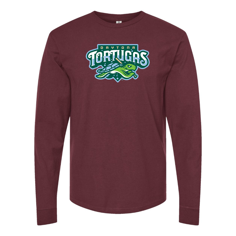 Men's Daytona Tortugas Logo Cotton Long Sleeve T-Shirt
