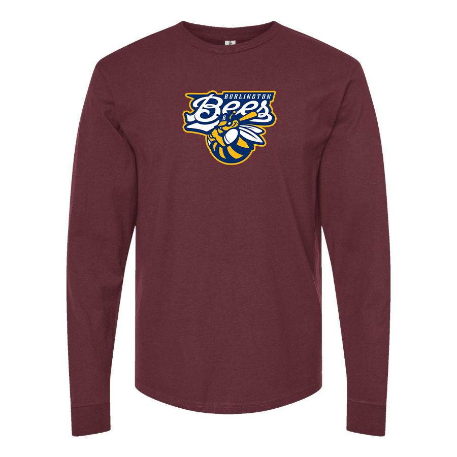 Men's Burlington Bees  Logo Cotton Long Sleeve T-Shirt