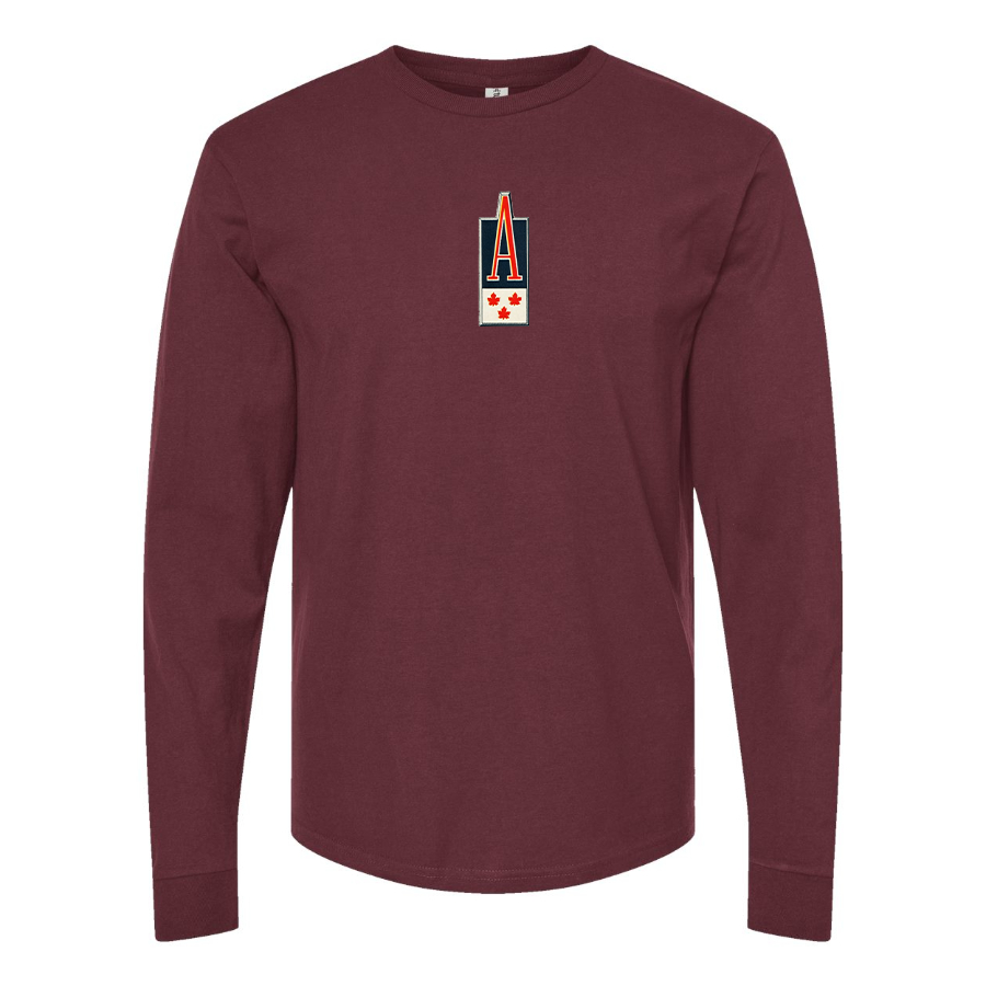 Men's Acadian Logo Cotton Long Sleeve T-Shirt