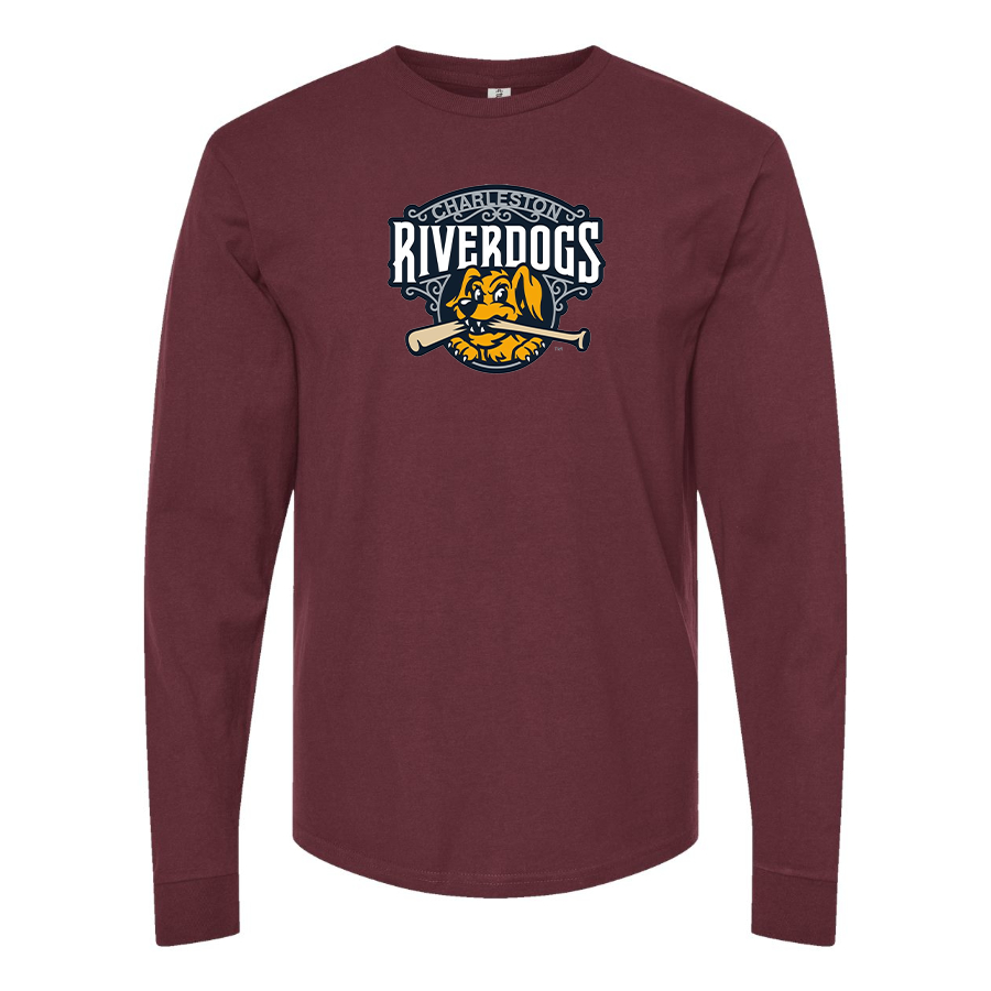 Men's Charleston RiverDogs Logo Cotton Long Sleeve T-Shirt