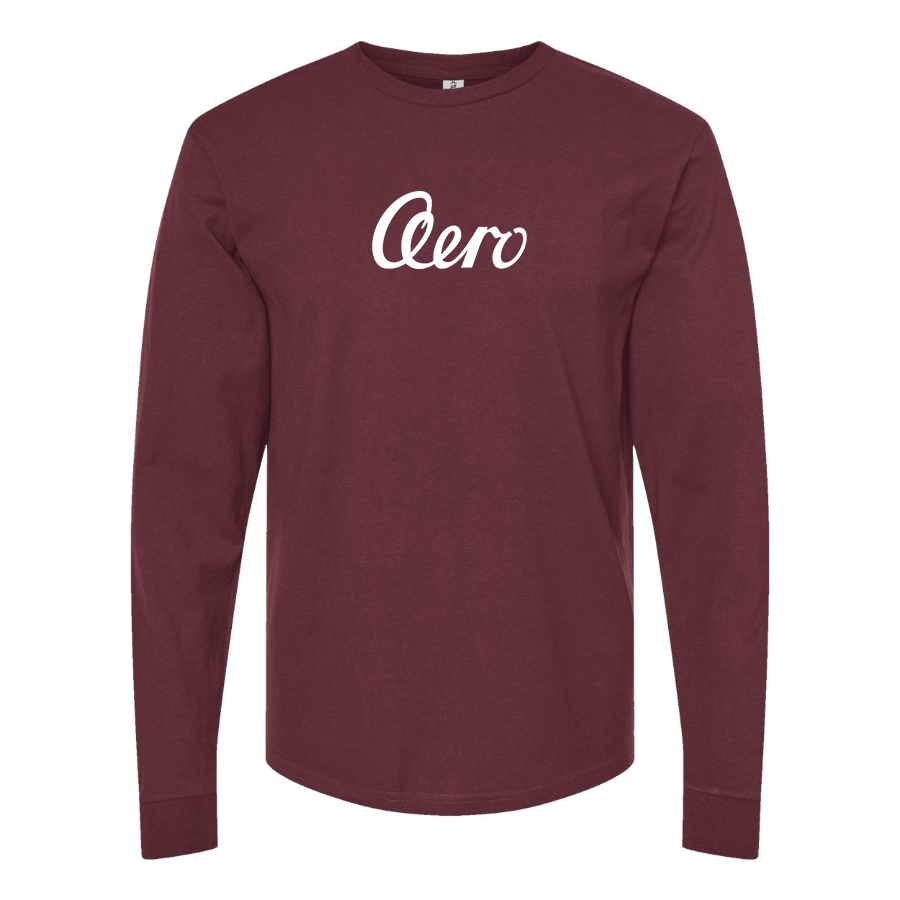 Men's Aero   Logo Cotton Long Sleeve T-Shirt