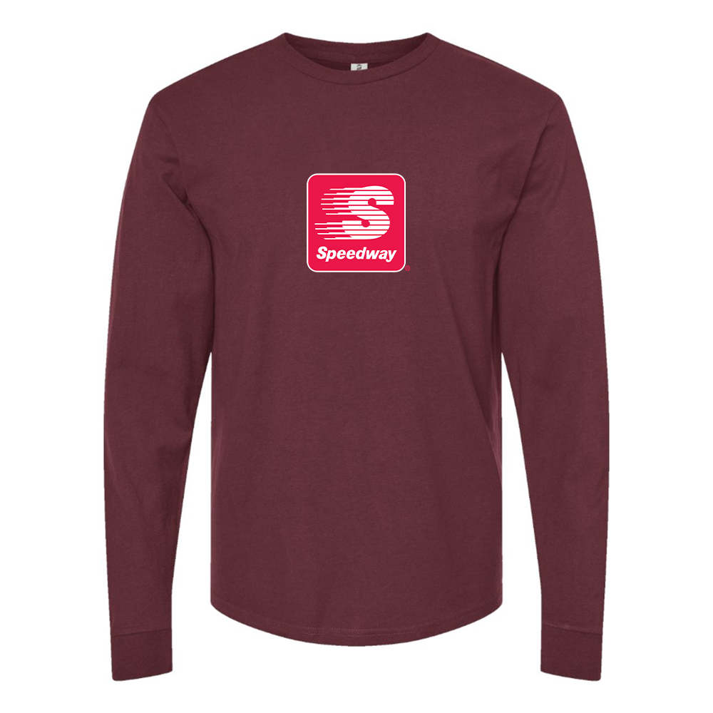 Men's Speedway Gas Station  Logo Cotton Long Sleeve T-Shirt