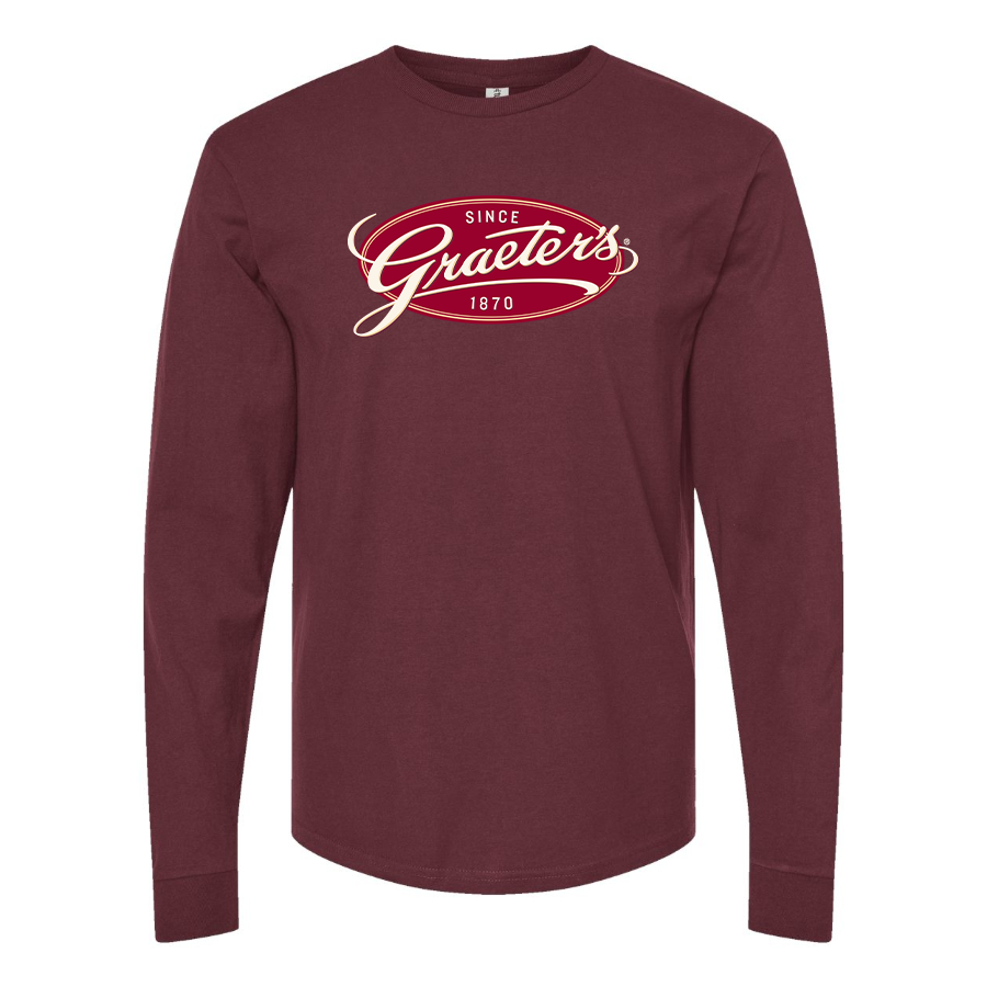 Men's Graeters Logo Cotton Long Sleeve T-Shirt