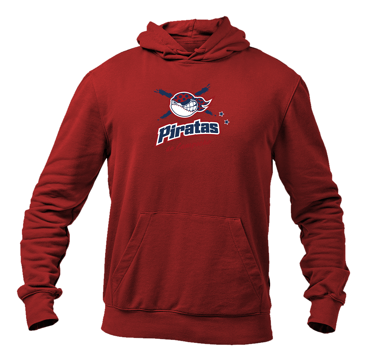 Men's Campeche Piratas  Logo Pullover Hoodie