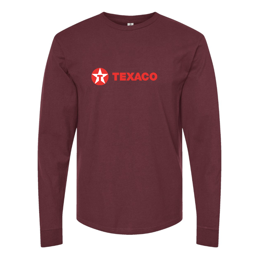 Men's Texaco Logo Cotton Long Sleeve T-Shirt