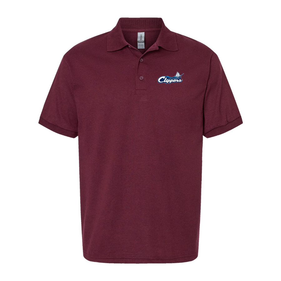 Men's Columbus Clippers Logo Dry Blend Polo