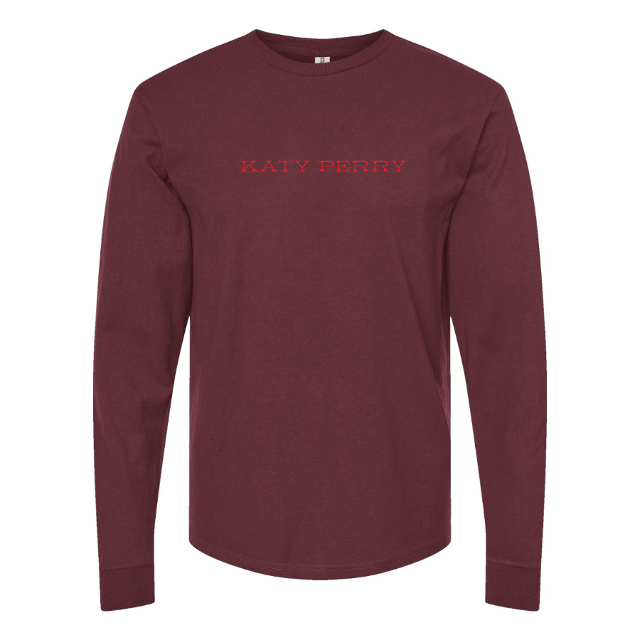 Men's Katy Perry Logo Cotton Long Sleeve T-Shirt
