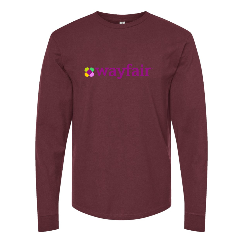 Men's Wayfair Logo Cotton Long Sleeve T-Shirt