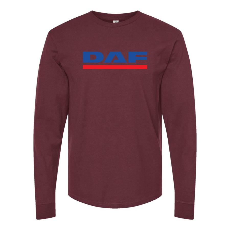 Men's  DAF Logo Cotton Long Sleeve T-Shirt