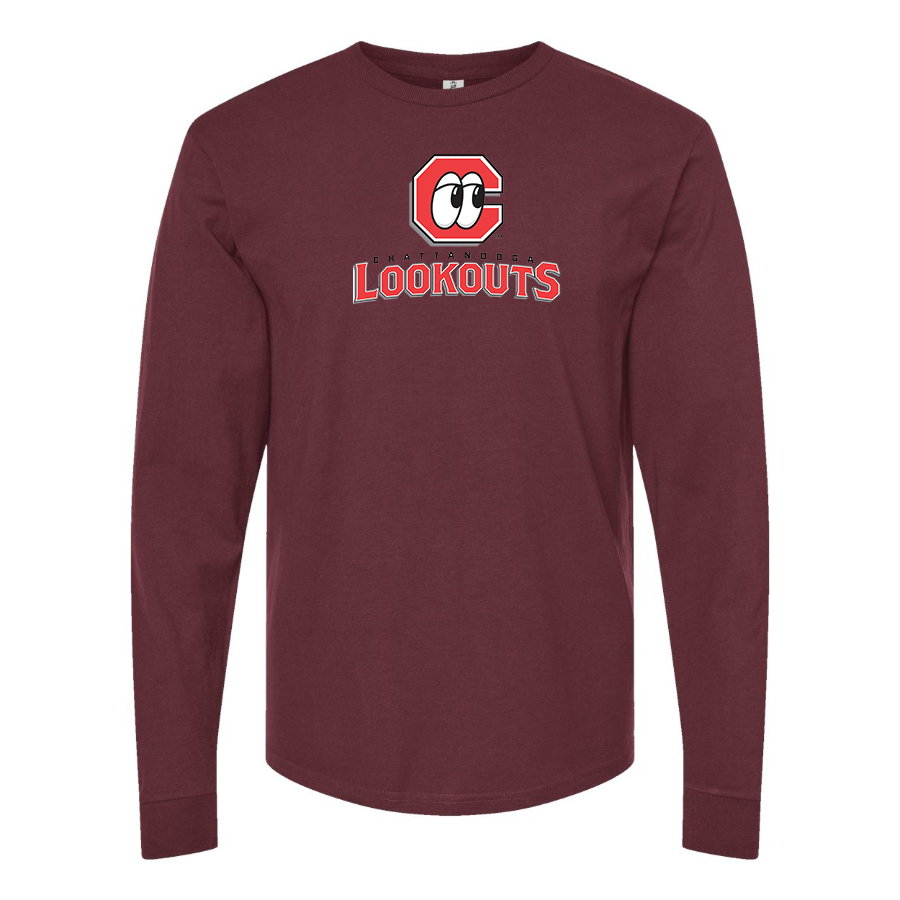 Men's Chattanooga Lookouts  Logo Cotton Long Sleeve T-Shirt