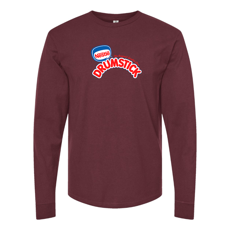 Men's Drumstick Logo Cotton Long Sleeve T-Shirt