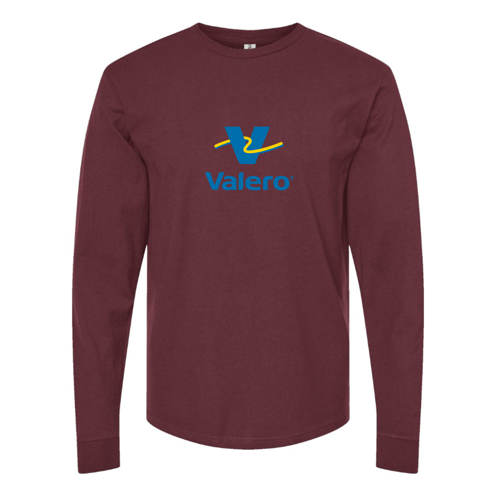 Men's Valero Gas Station Logo Cotton Long Sleeve T-Shirt