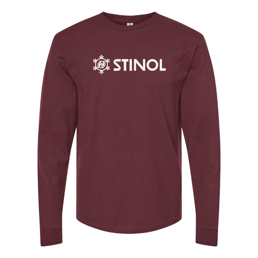 Men's  Stinol Logo Cotton Long Sleeve T-Shirt