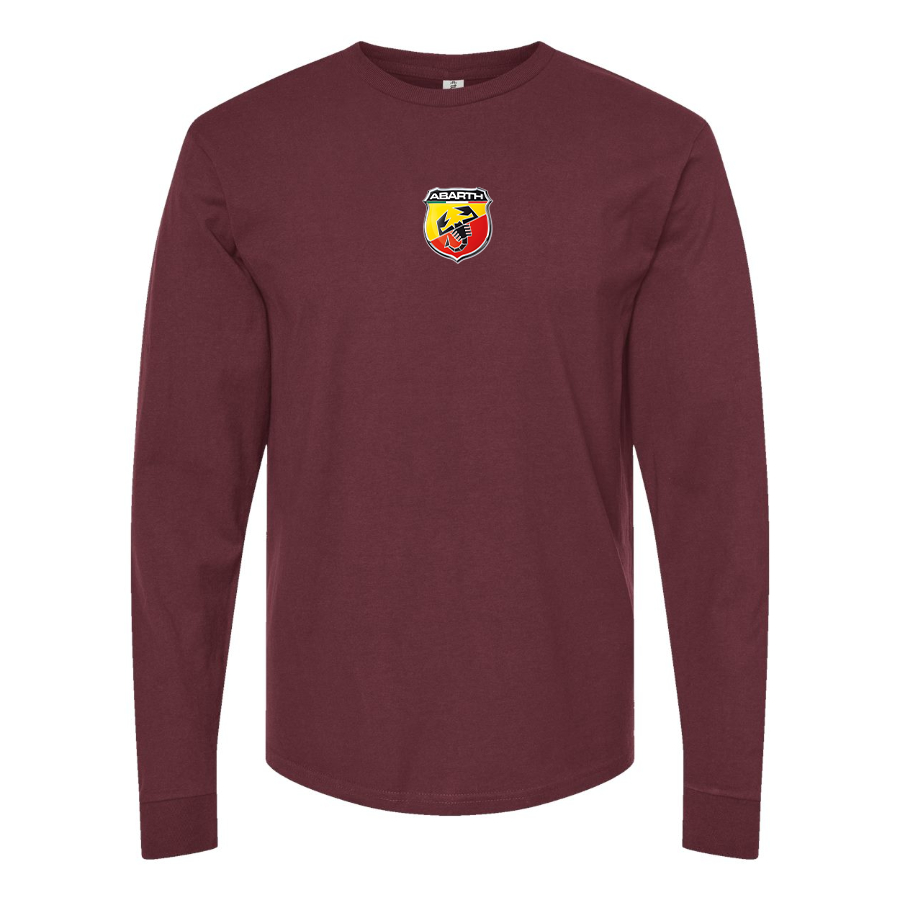 Men's Abarth Logo Cotton Long Sleeve T-Shirt
